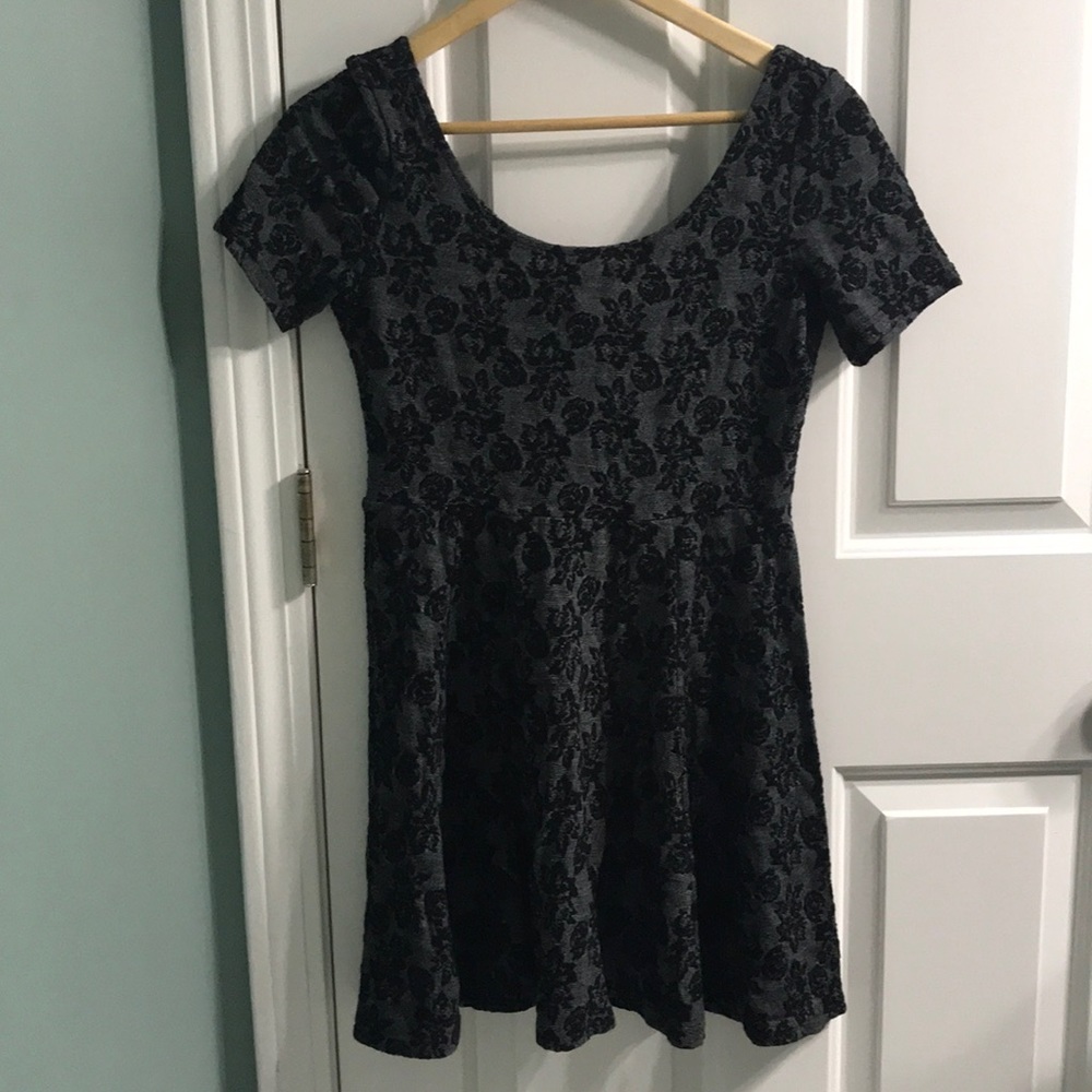 Blue/grey Flower Dress